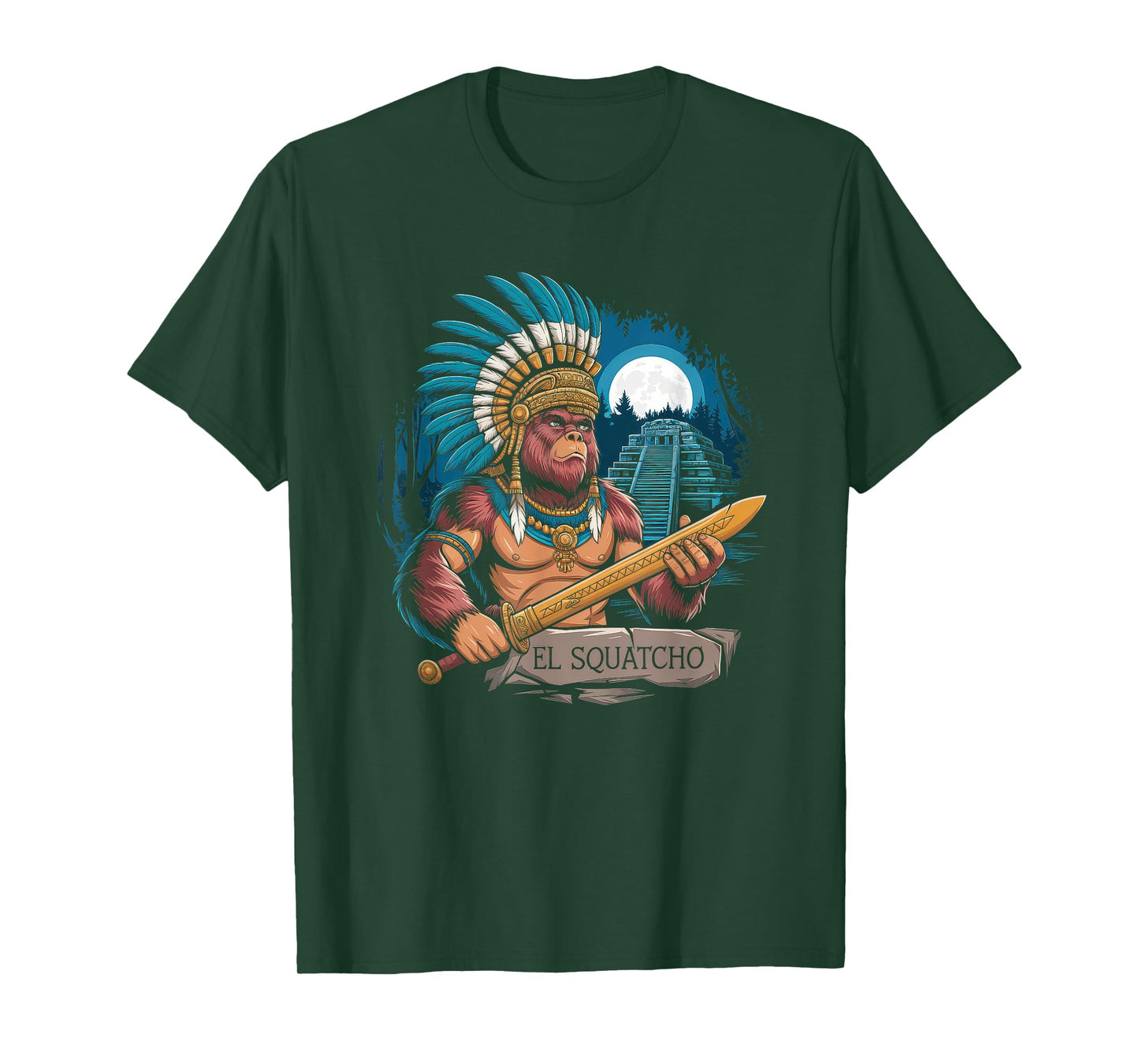 El Squatcho Tshirt Men Women Bigfoot Sasquatch Mexican T-Shirt