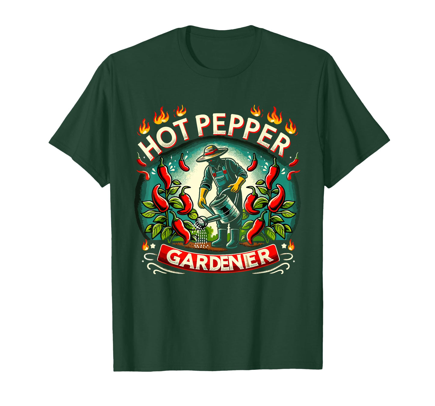 Spicy Food Lover Chili Peppers Chef Spice Scoville scale T-Shirt