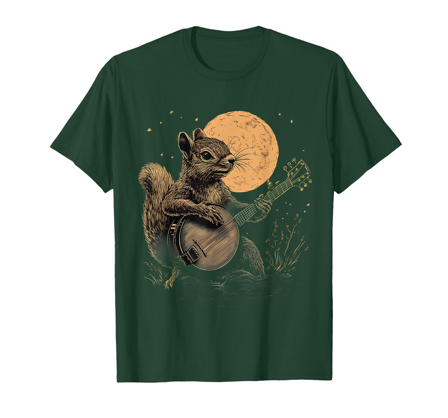 Squirrel Playing Banjo Squirrel Bluegrass Banjo Player T-Shirt