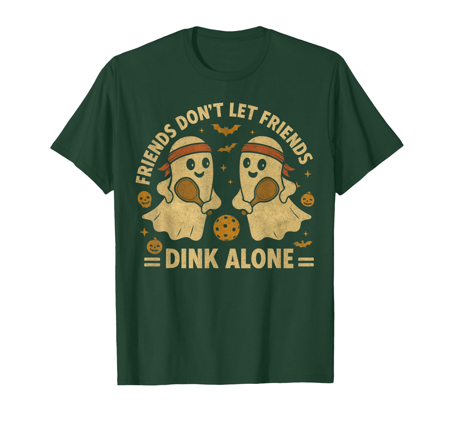 Friends Don't Let Friends Dink Alone Halloween Pickleball T-Shirt