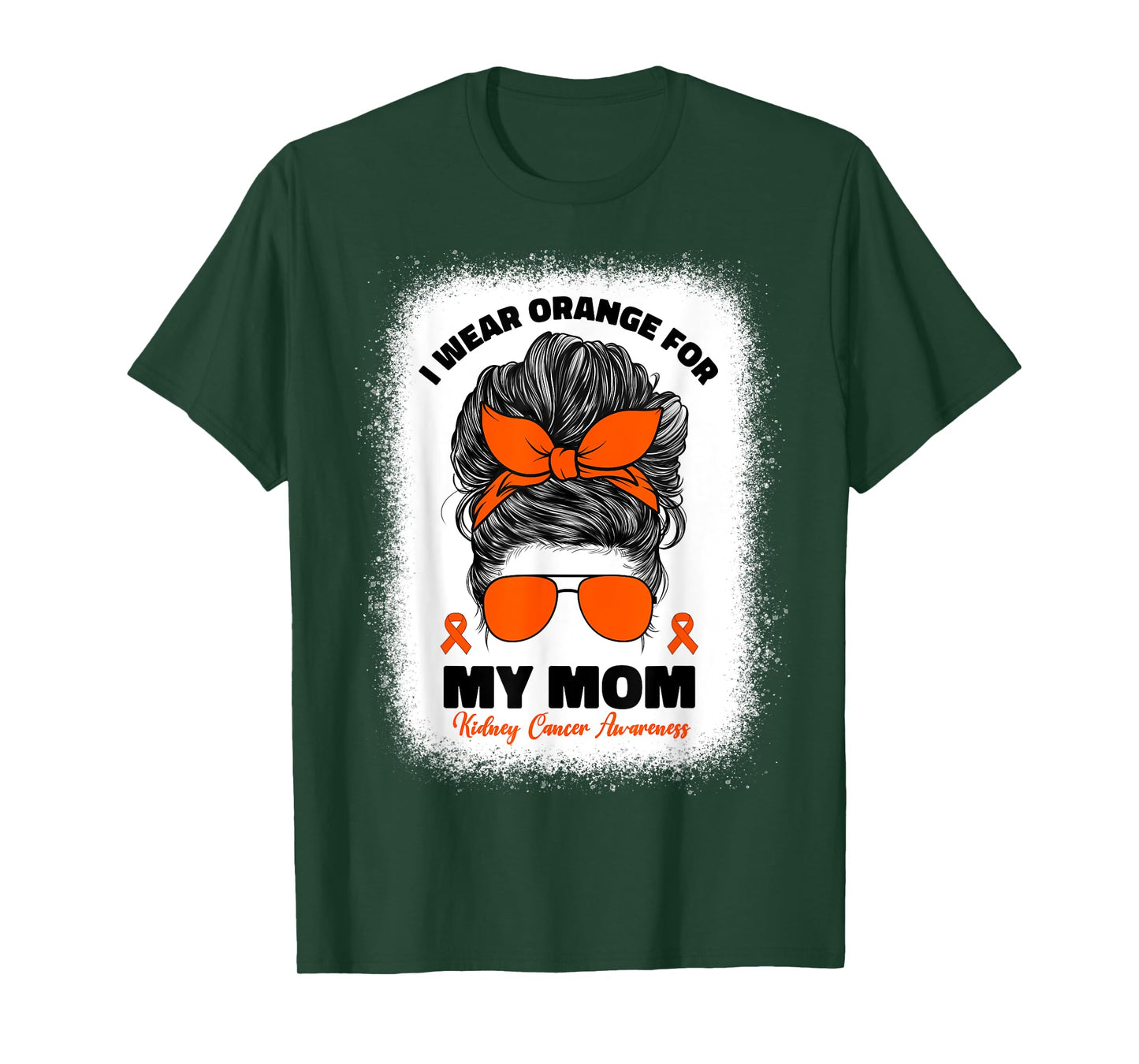 I Wear Orange For My Mom Kidney Cancer Awareness For Women T-Shirt