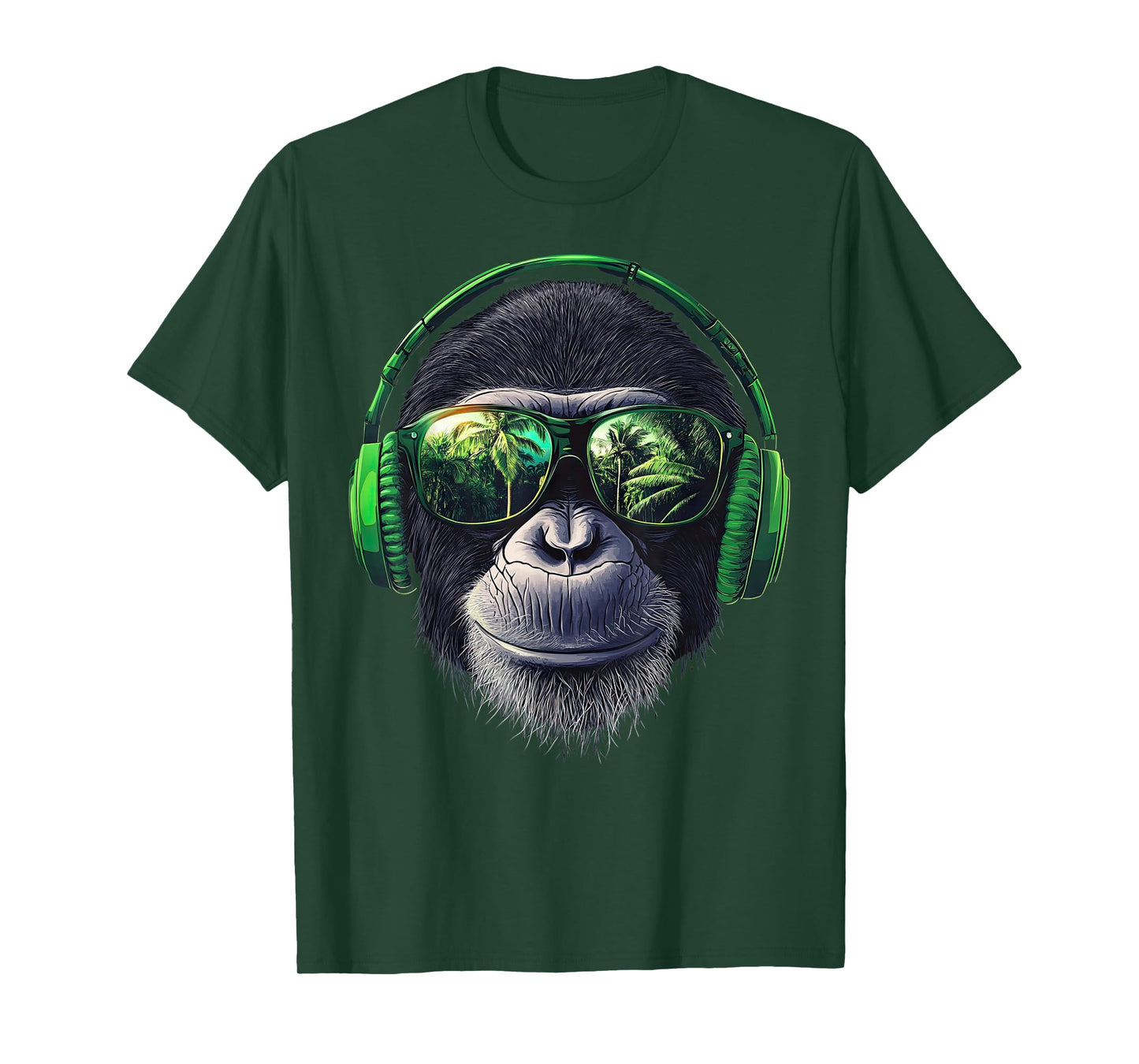 Funny Monkey with sunglasses cool Graffiti Urban art street T-Shirt