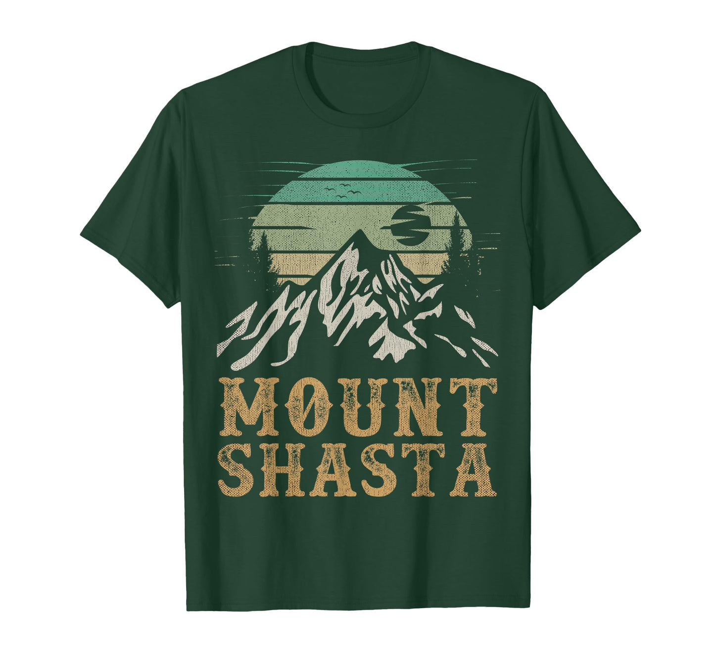 Mount Shasta California Merchandise Hiking Retro Mt Shasta T-Shirt