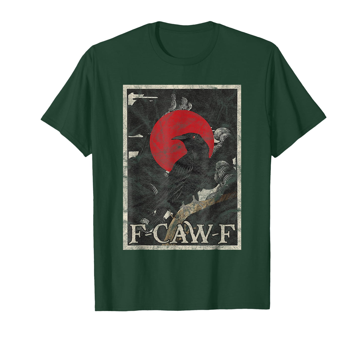 Funny F-Caw-F Crow F Caw F Raven FCWF Gothic Graphic T-Shirt