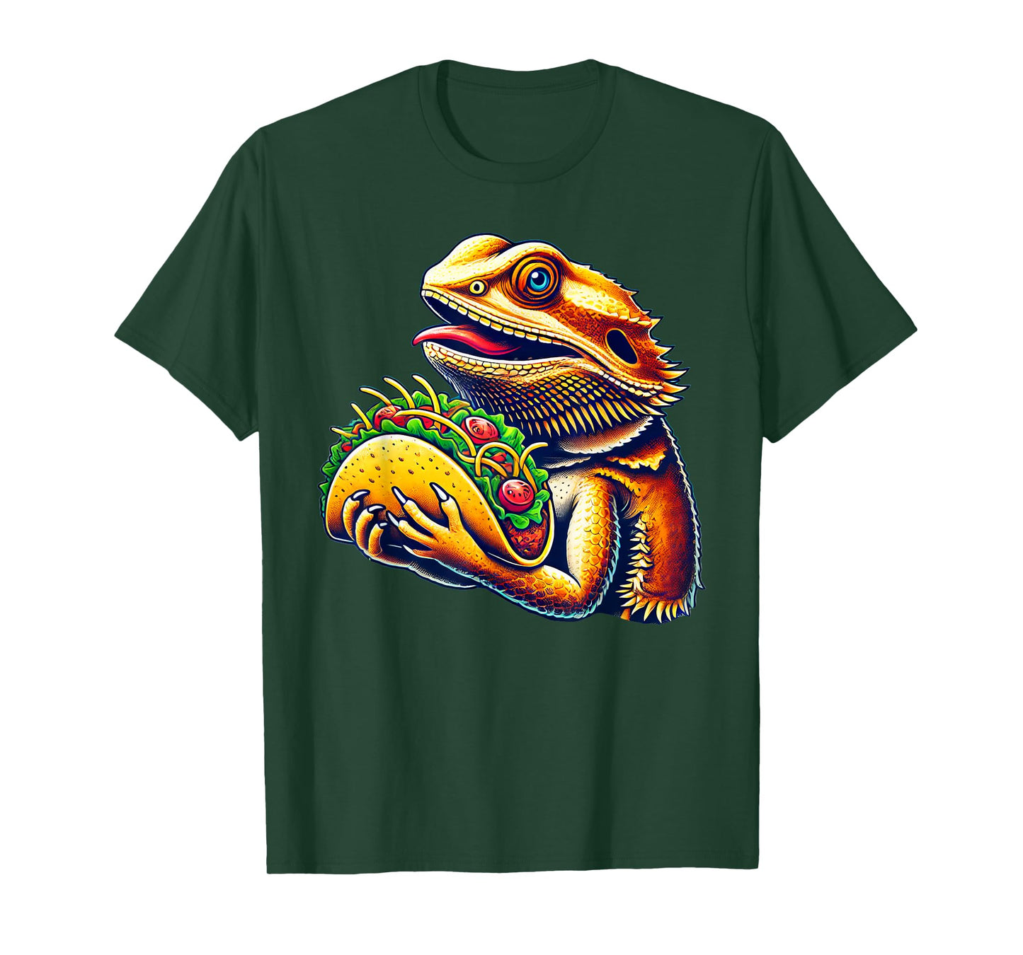 Bearded Dragon Eating Taco T-Shirt