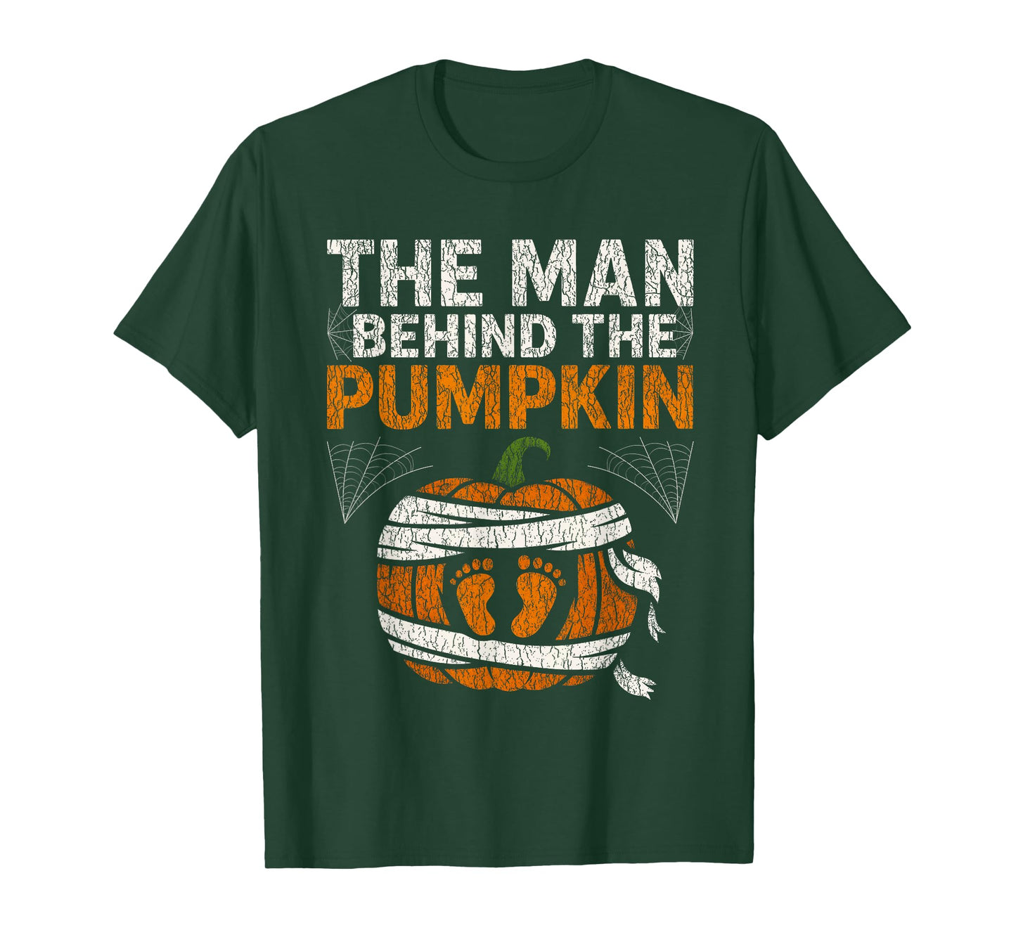 Pregnancy Announcement Dad Pumpkin Halloween Costume Funny T-Shirt