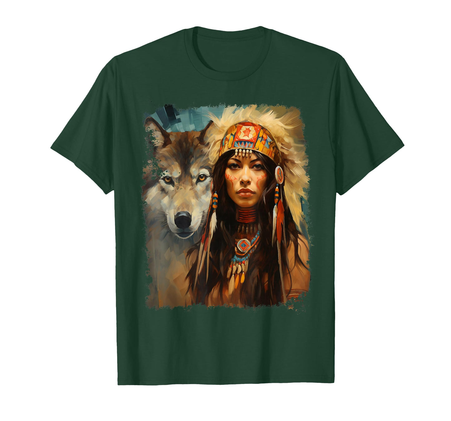 Woman and Wolf T-Shirt