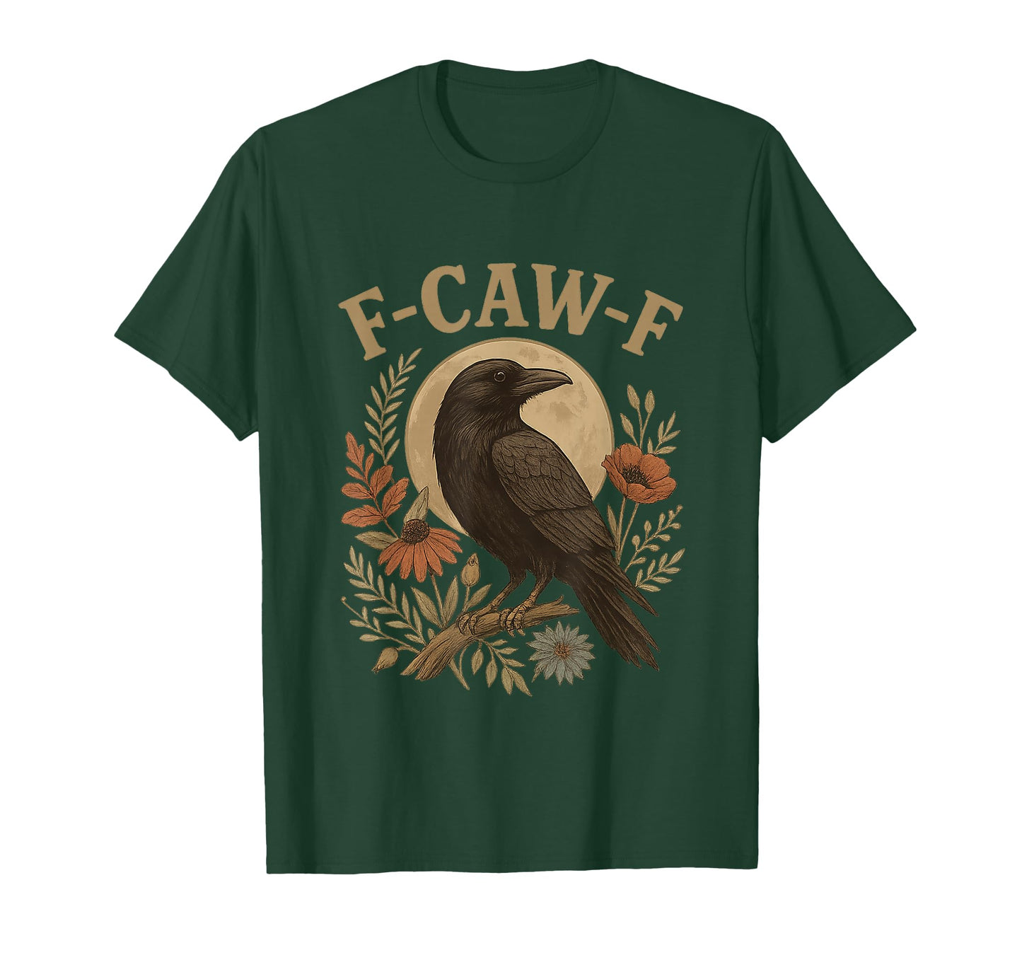Funny F-Caw-F Raven Bird Meme Saying Graphic F Caw F Crow T-Shirt