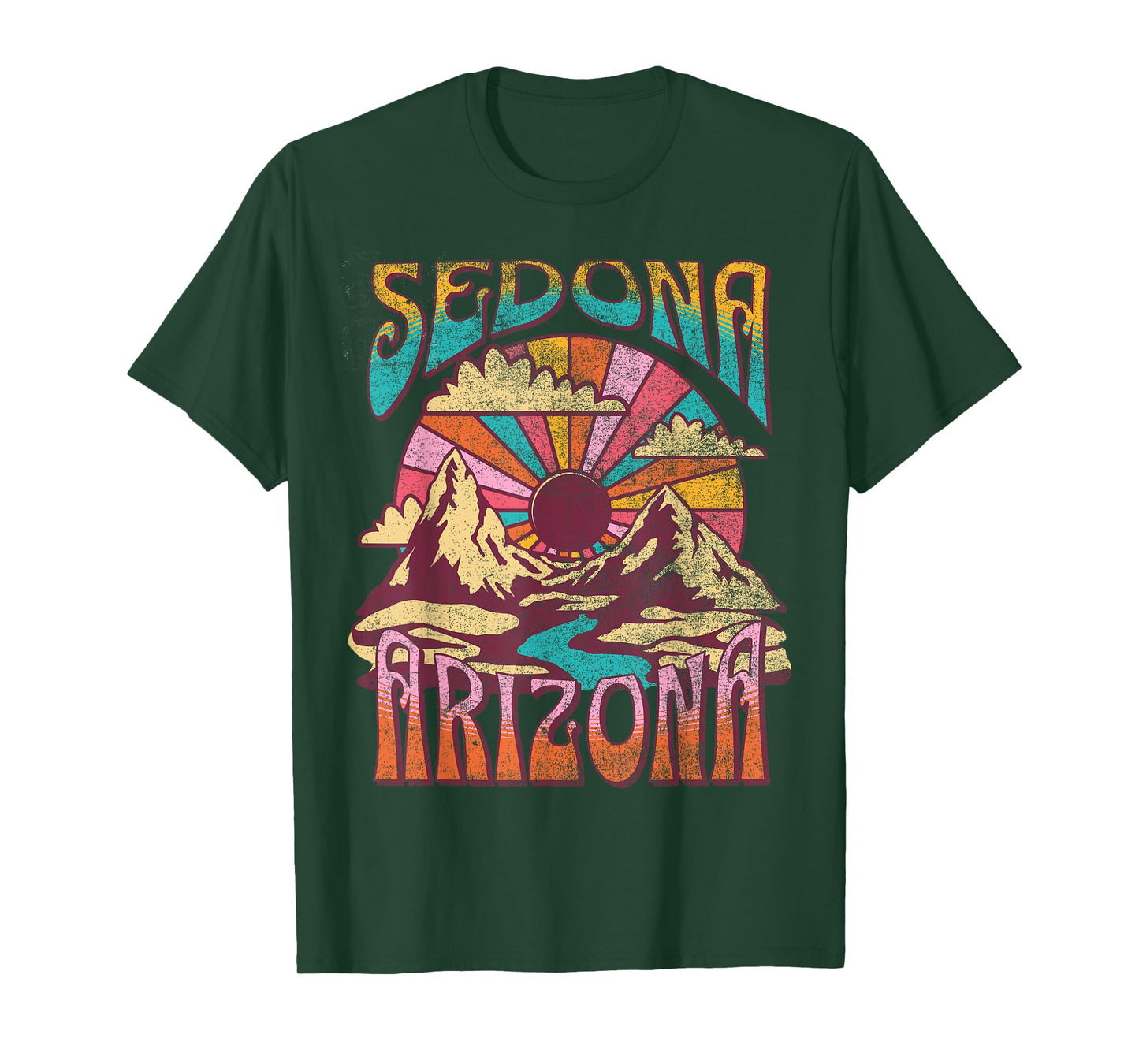 Sedona Arizona Nature Hiking Mountains Outdoors Vintage T-Shirt