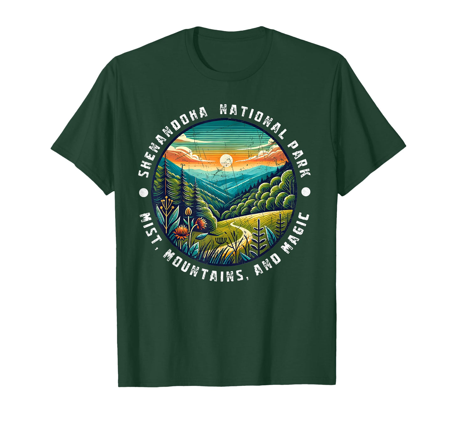 Shenandoah National Park Mist Mountains and Magic T-Shirt