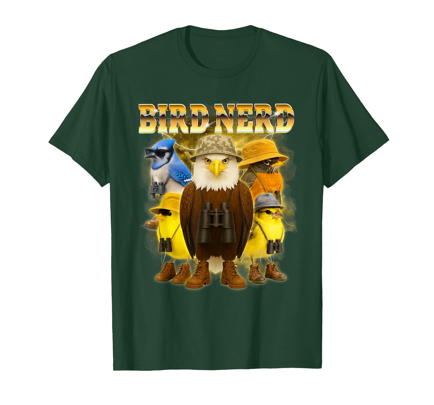 Bird Watching Bird Watcher Bird Lover Eagle Parrot Bird Nerd T-Shirt