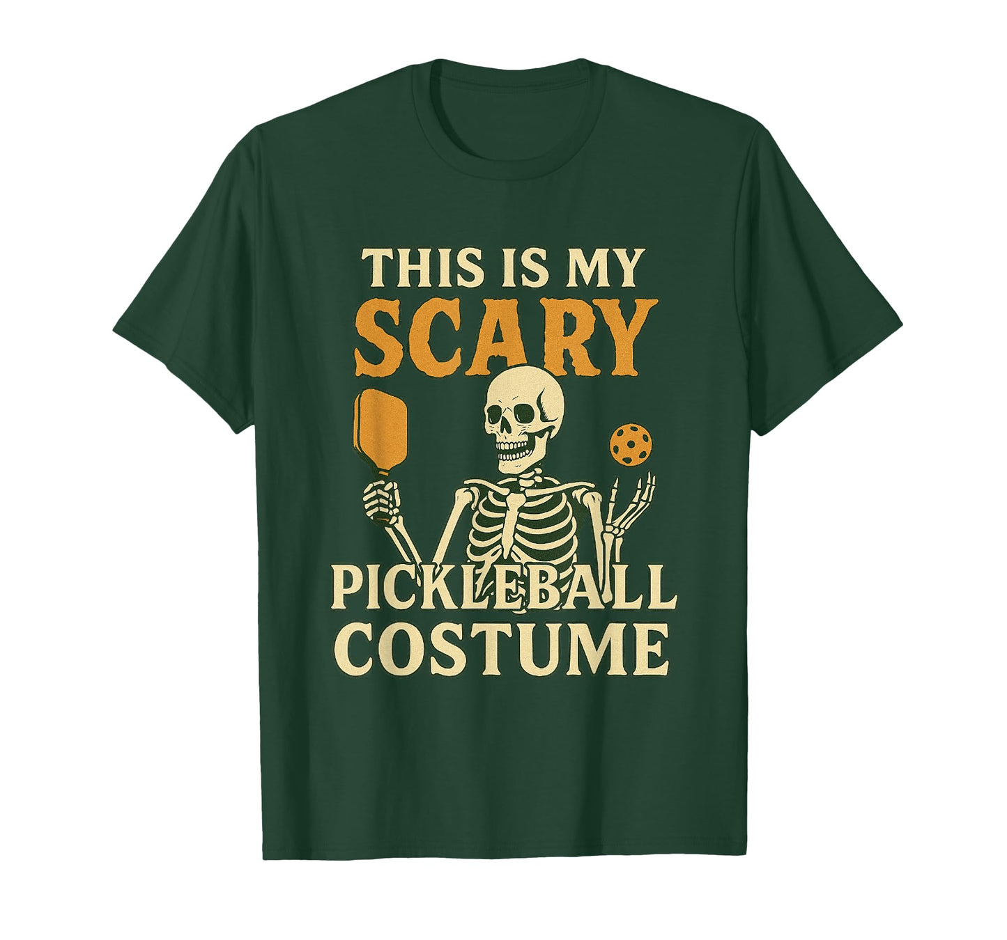This is My Scary Pickleball Costume Skeleton Shirt T-Shirt