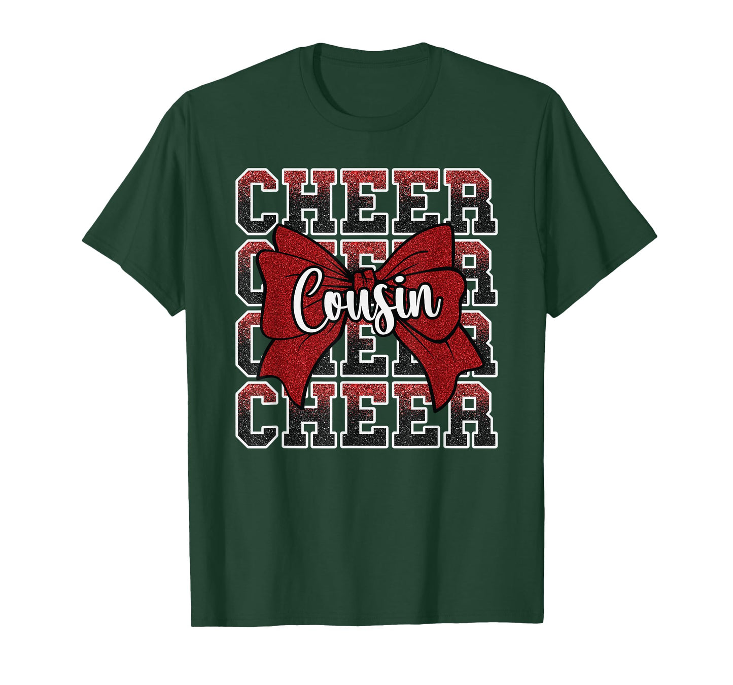 Funny Sport Loud Proud Cousins Cheer Cousin Team Red T-Shirt