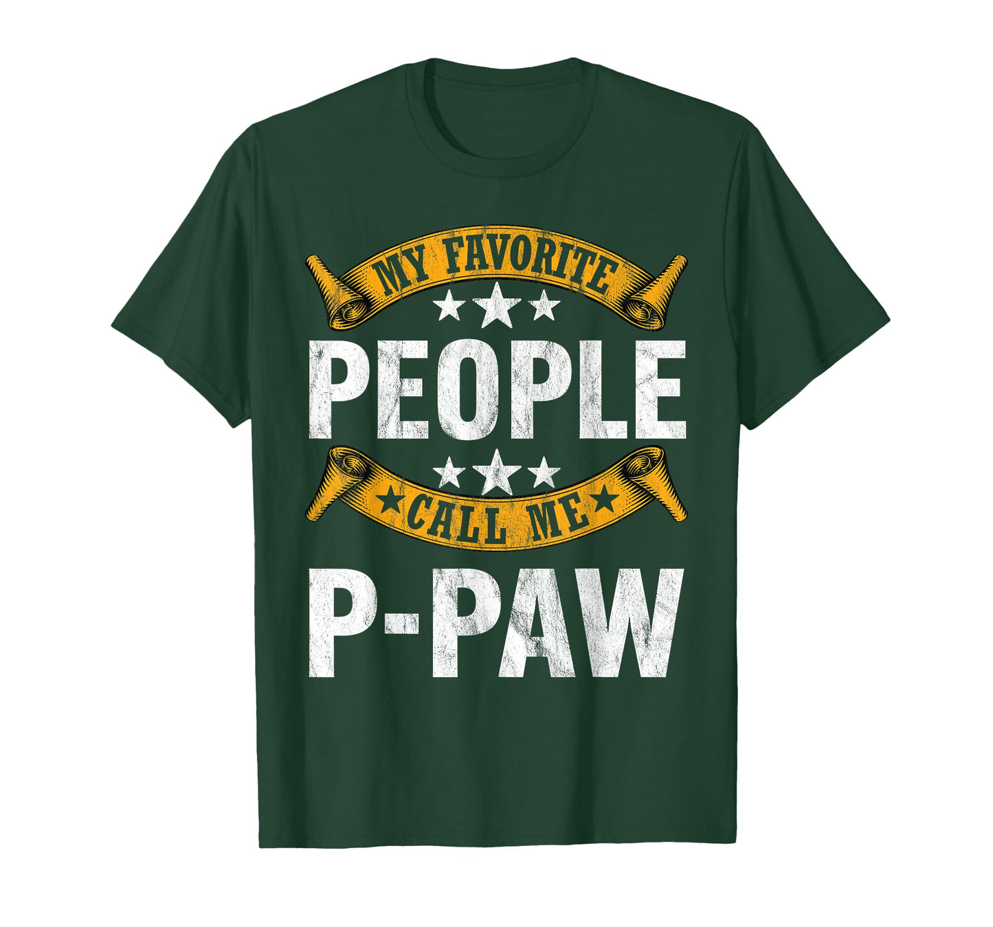 My Favorite People Call Me P-paw Vintage Fathers Day T-Shirt