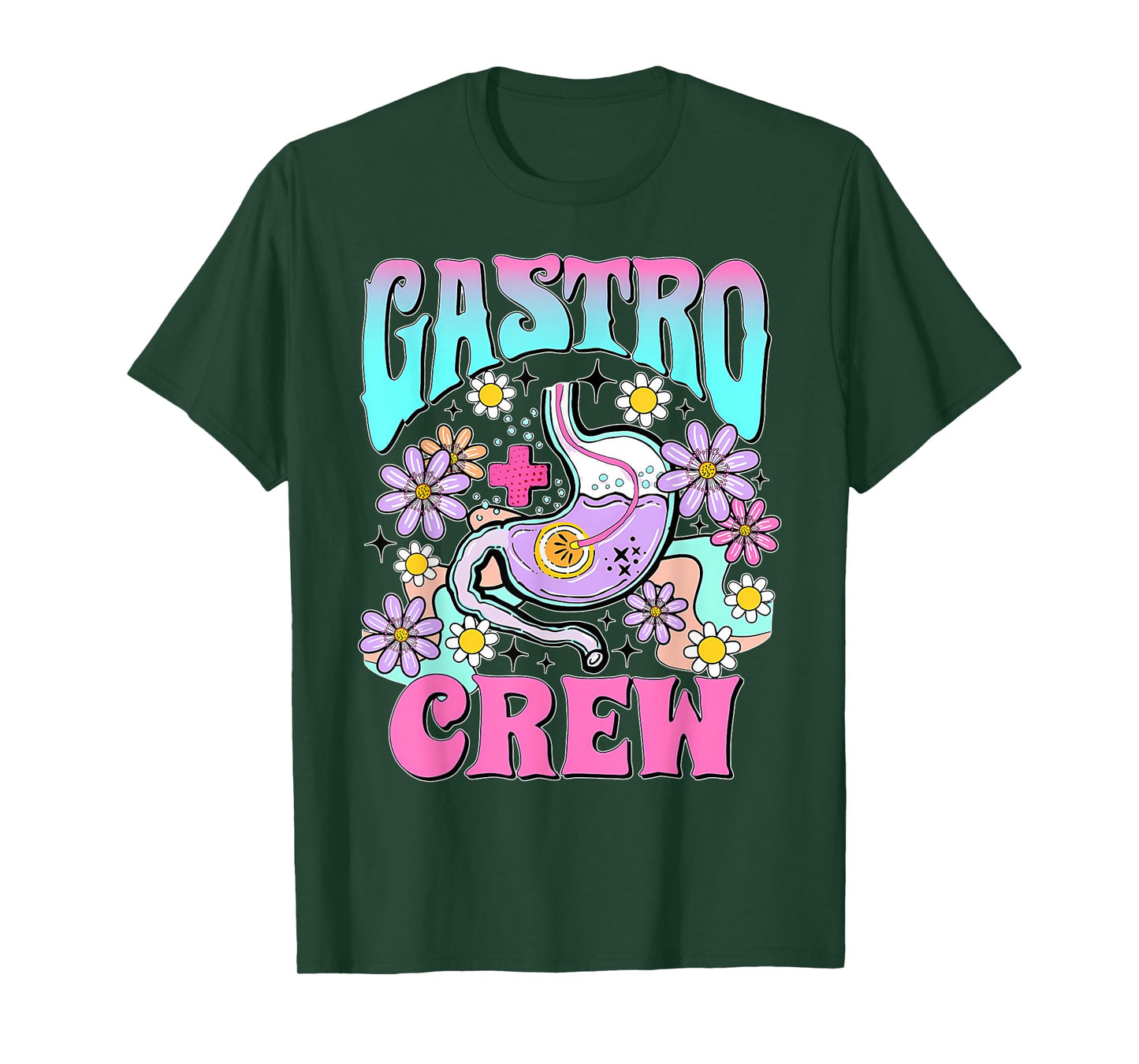 Medical Assistant Gastro Doctor Gastroenterology Retro Gastro Crew Gastroenterology Nurse Endoscopy Techs T-Shirt
