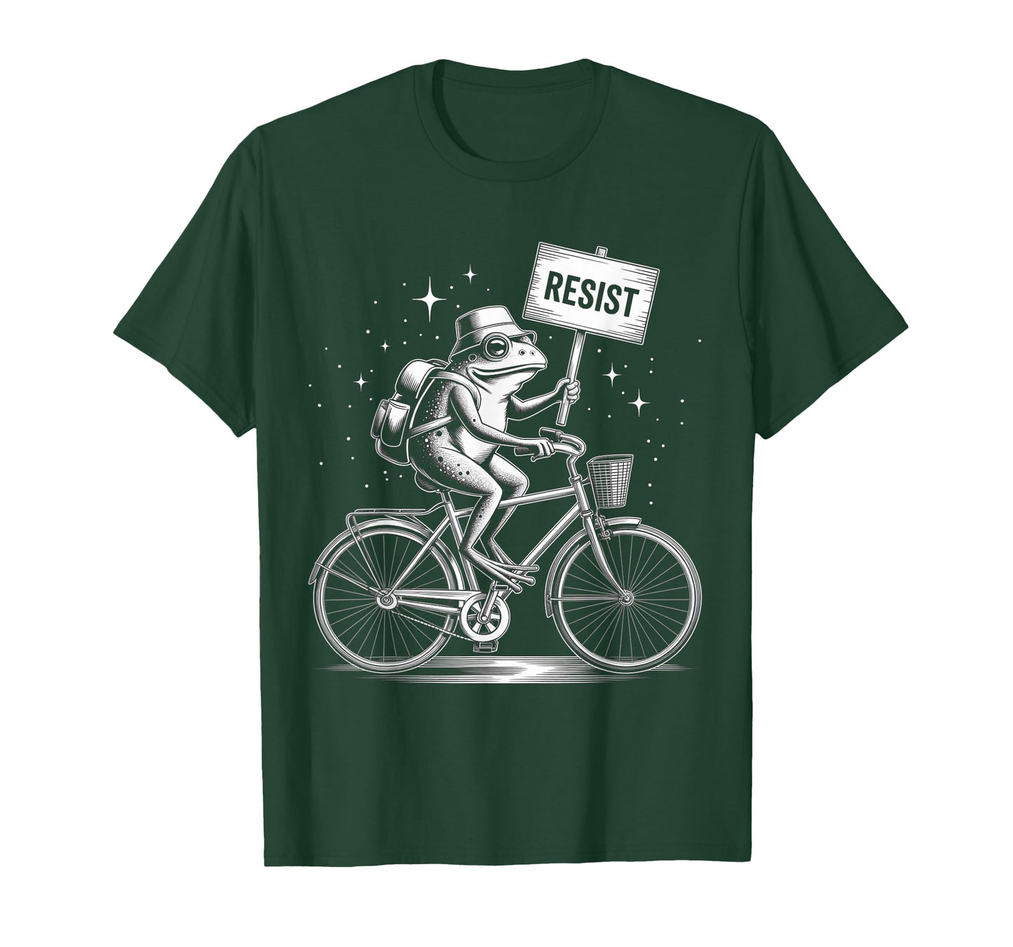 Resist Portland Frog I Stand with Frog Funny Activist Wear T-Shirt
