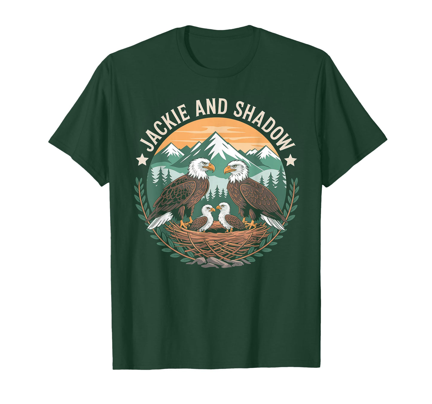 Vintage Jackie And Shadow Bald Eagle Family Nature Lovers T-Shirt