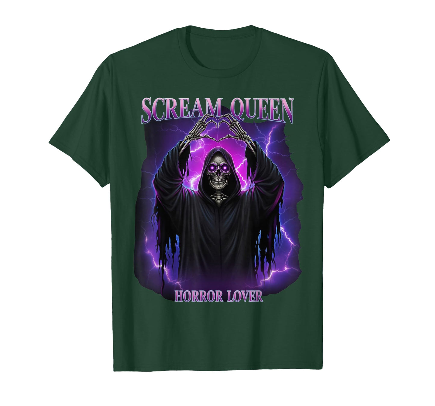 Horror Lover Skeleton Hunter Ghost Love Hands Halloween T-Shirt