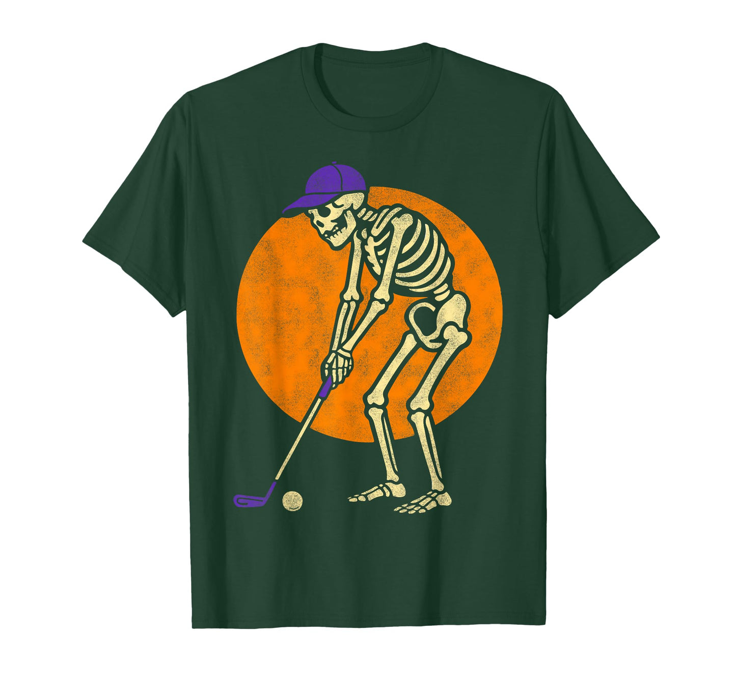Halloween Golf Shirt – Skeleton Golfer Funny Tee T-Shirt