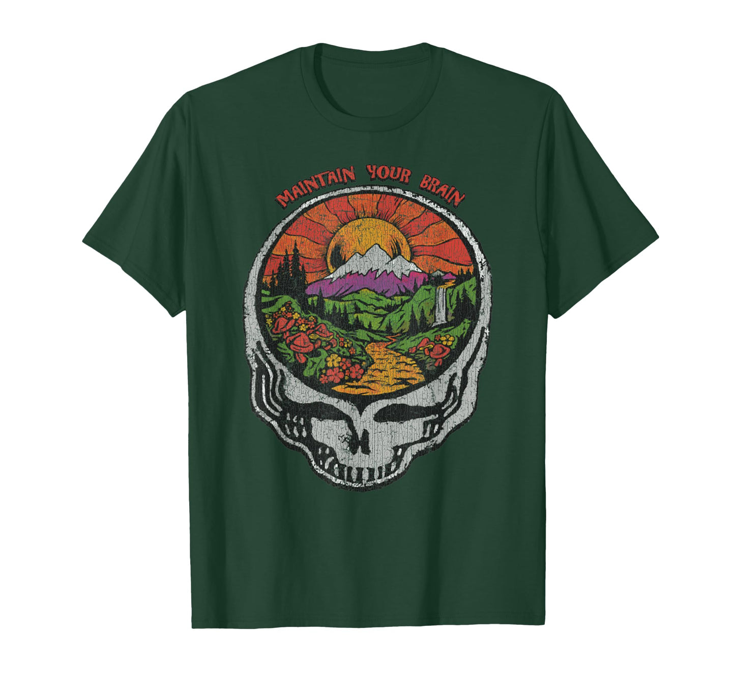 Vintage Feed Your Head 1986 Skull Earth Summer Of Love Men Women T-Shirt