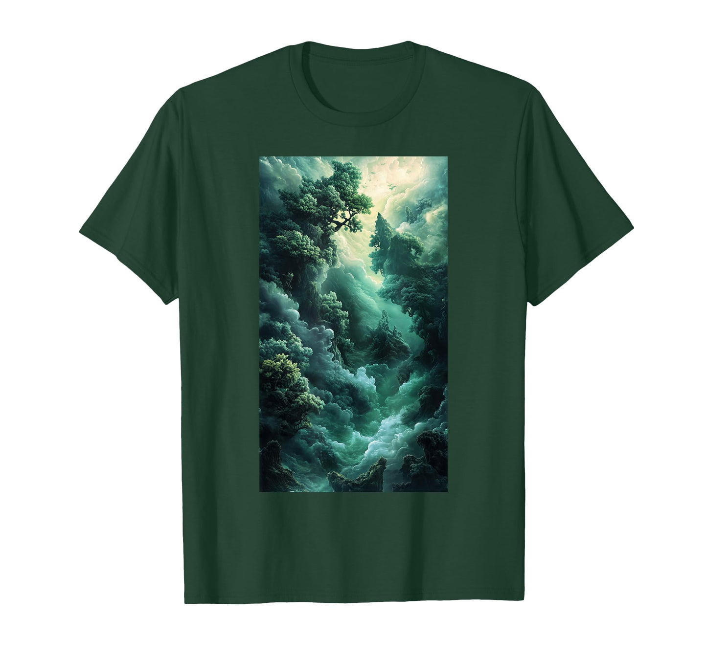 Jade Art Landscape Fantasy landscape Surreal T-Shirt