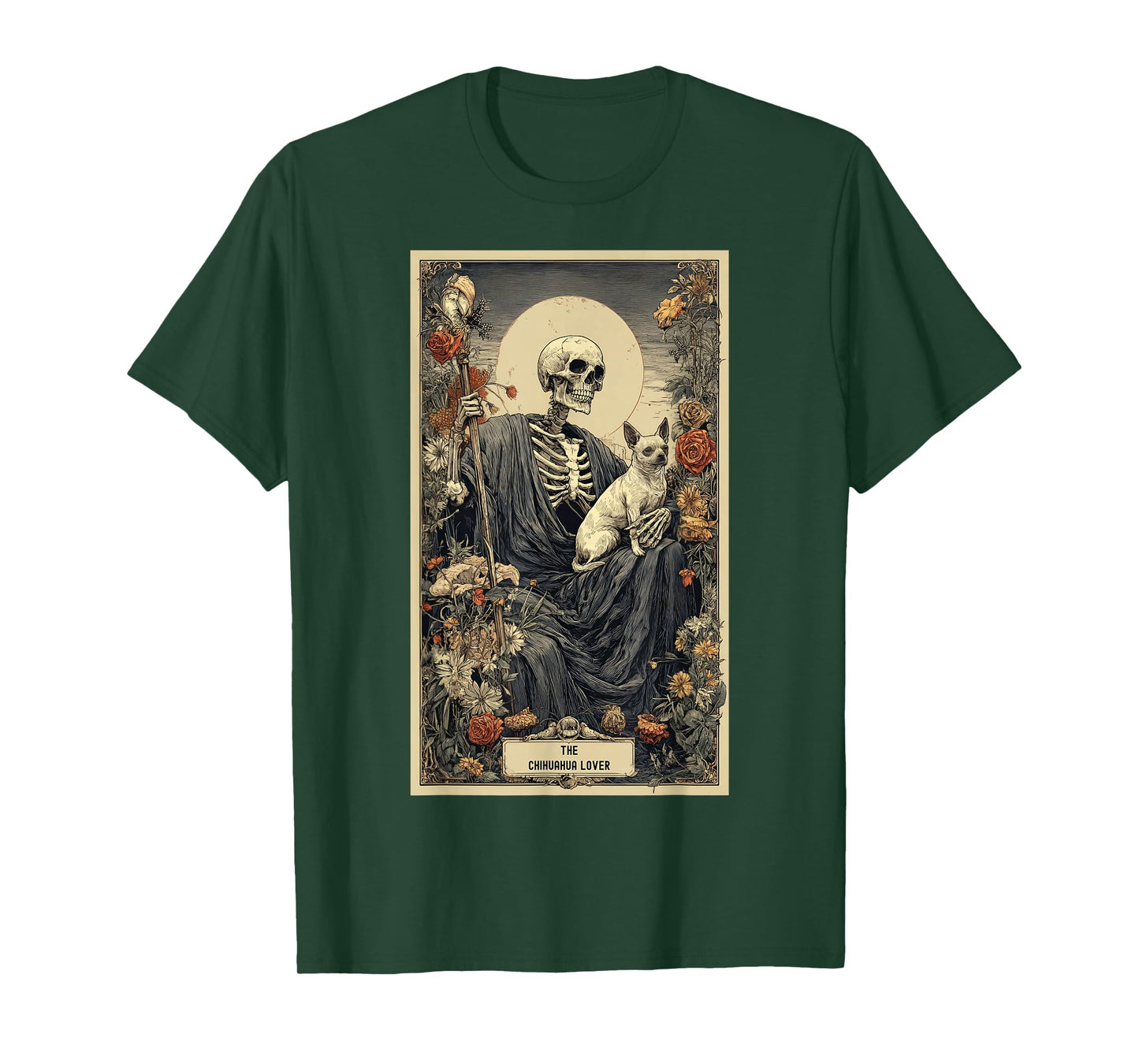 Chihuahua Lovers Owner Tarot Card Easy Last Minute Halloween T-Shirt