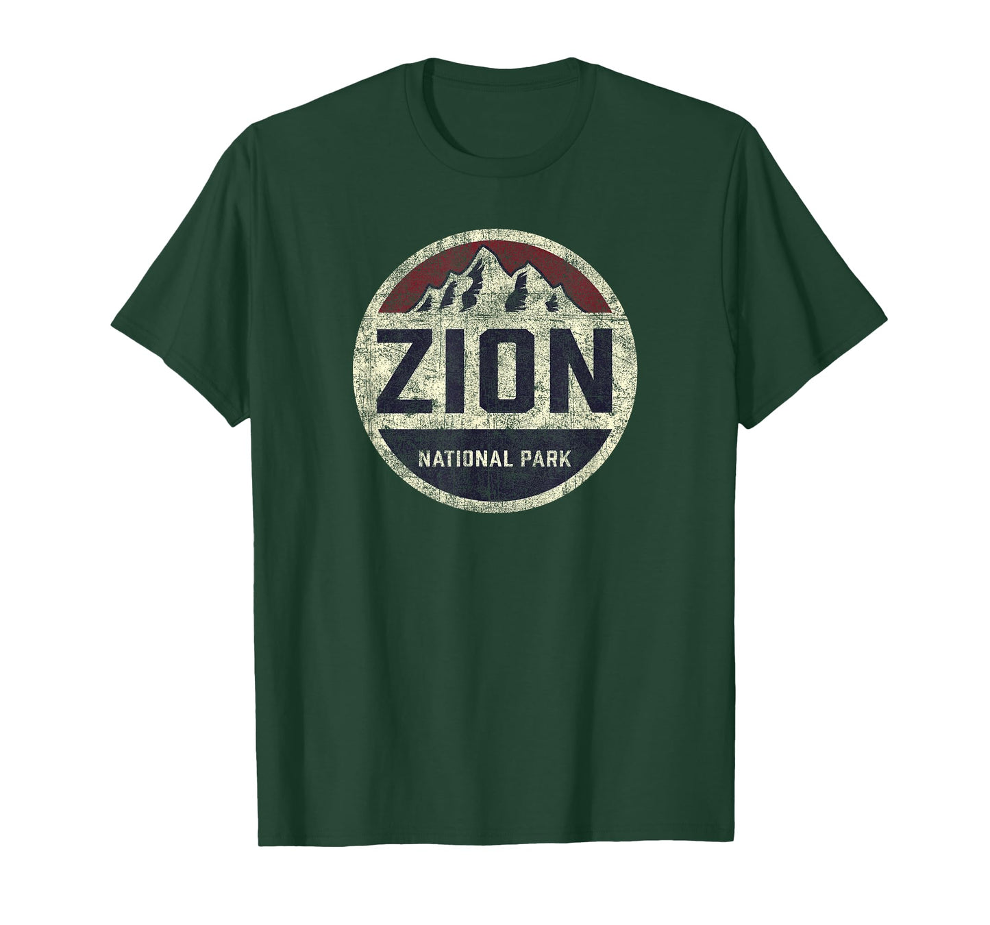 Retro Zion National Park Utah Mountain Women Men Kids Hiking T-Shirt