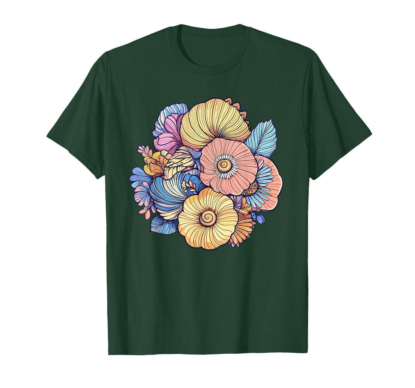 Beautiful Vintage Floral Botanical Bouquet Art T-Shirt