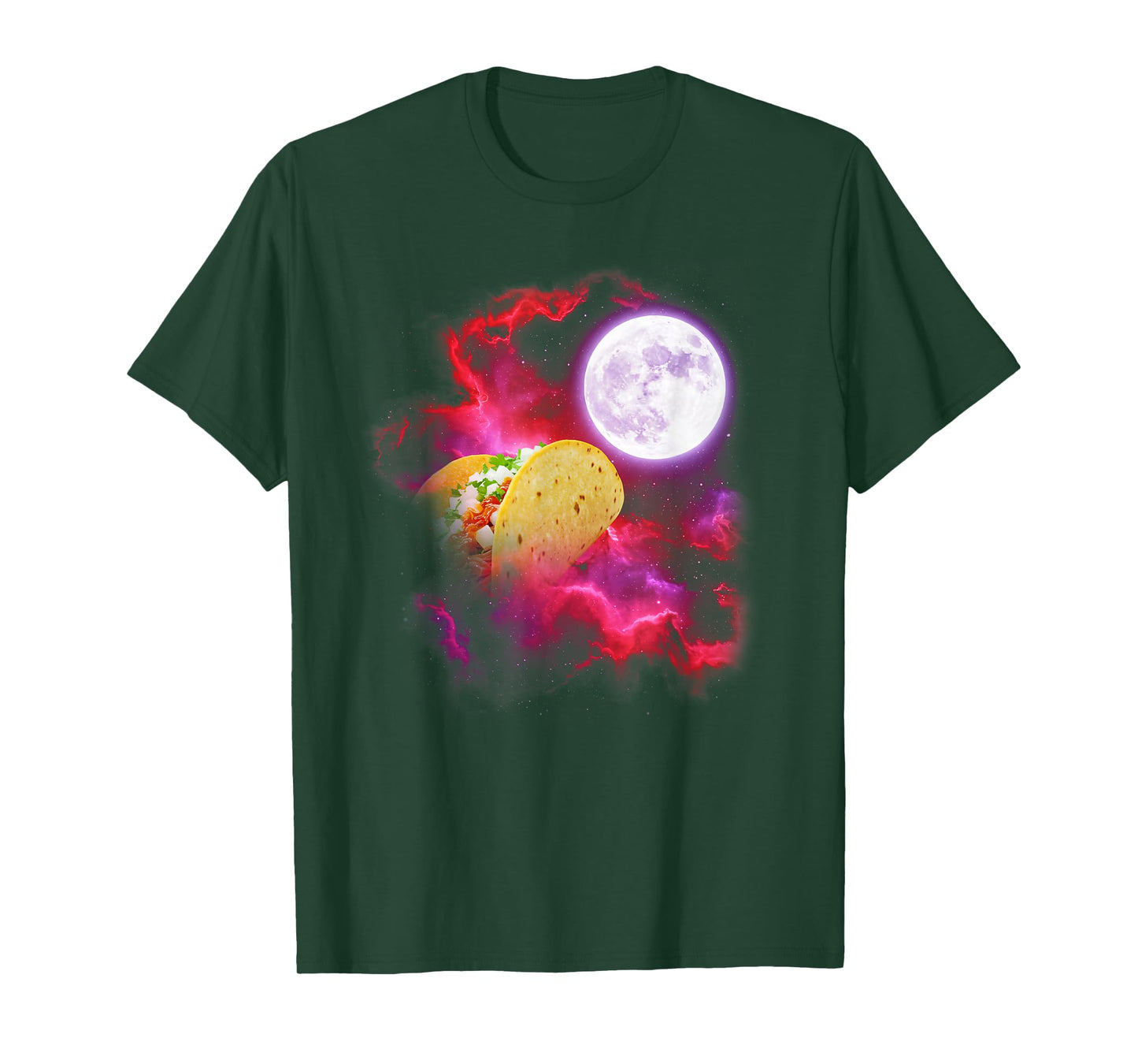 Taco Howling at The Moon Pink Purple T-Shirt