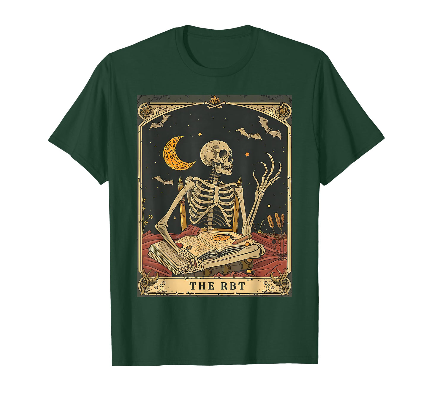 RBT Tarot Card Funny Skeleton Behavior Analyst Halloween T-Shirt