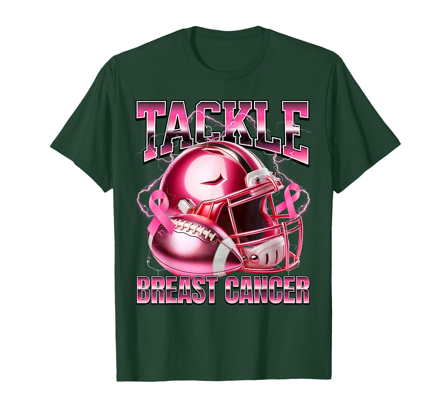 Tackle Breast Cancer Awareness American Football Men Women T-Shirt