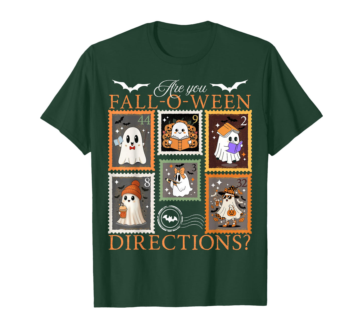are You Fall O Ween Directions Teacher Halloween Stamps Joke T-Shirt
