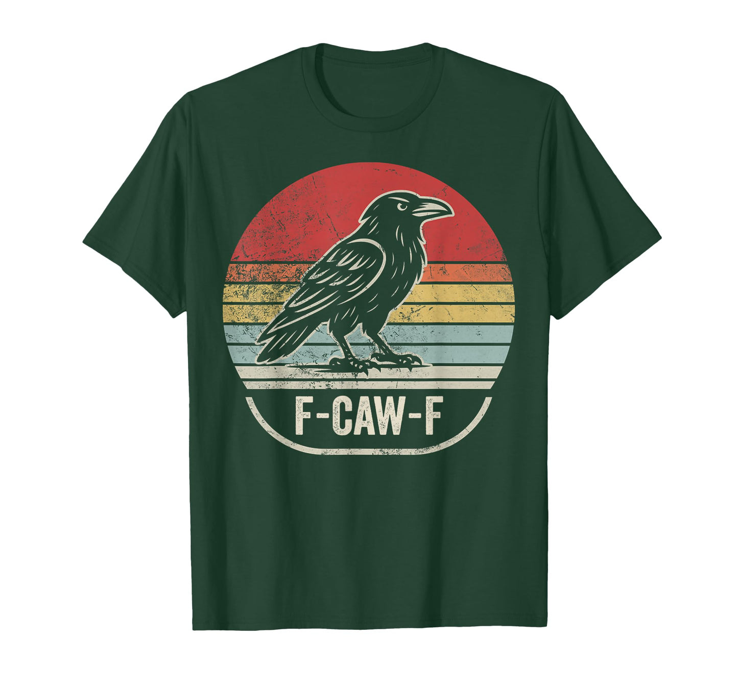 F-Caw-F Raven Sarcastic Vintage Style T-Shirt