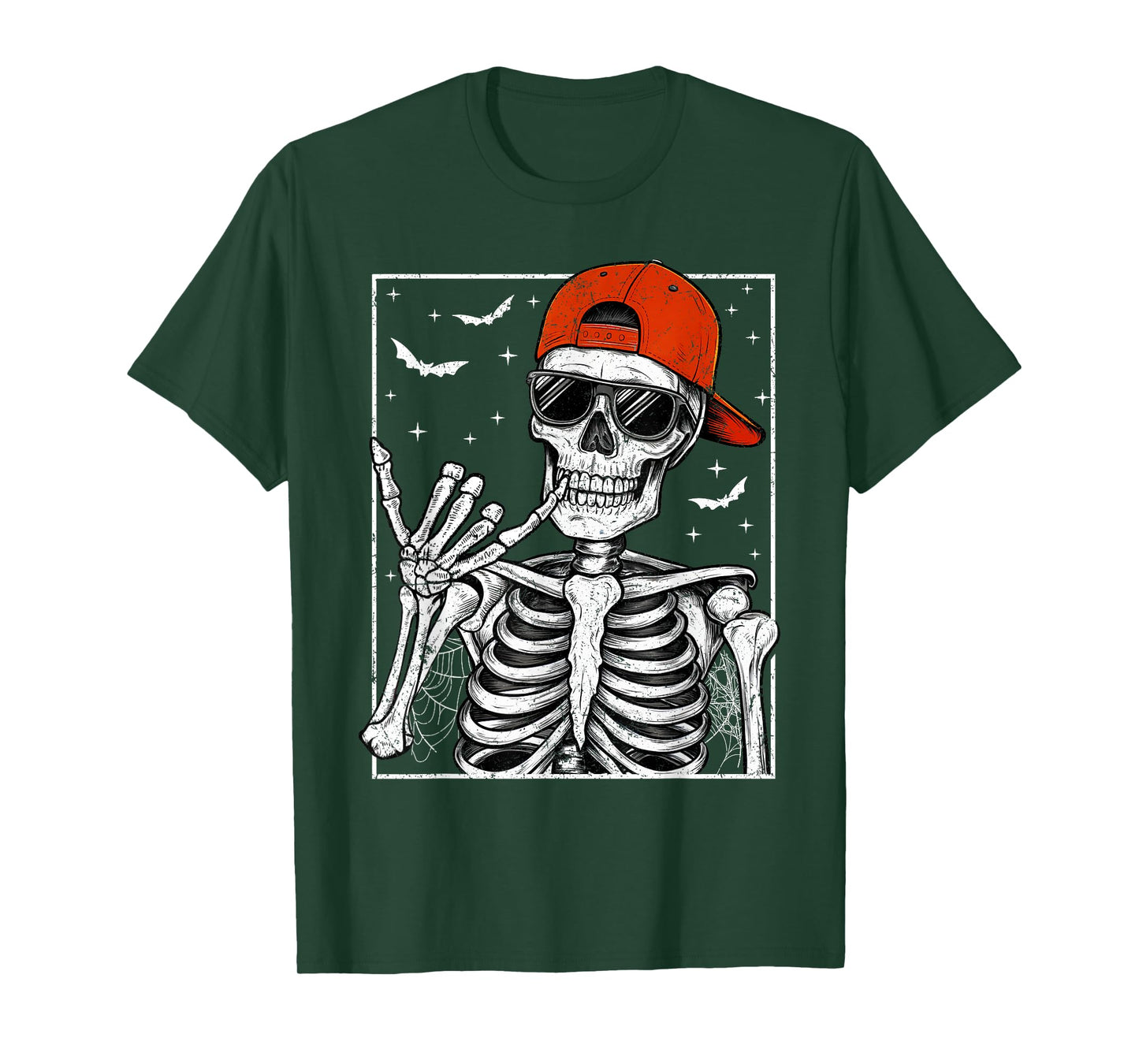 Skeleton Rock Hand Halloween Costume Cool Rock Music Rocker T-Shirt