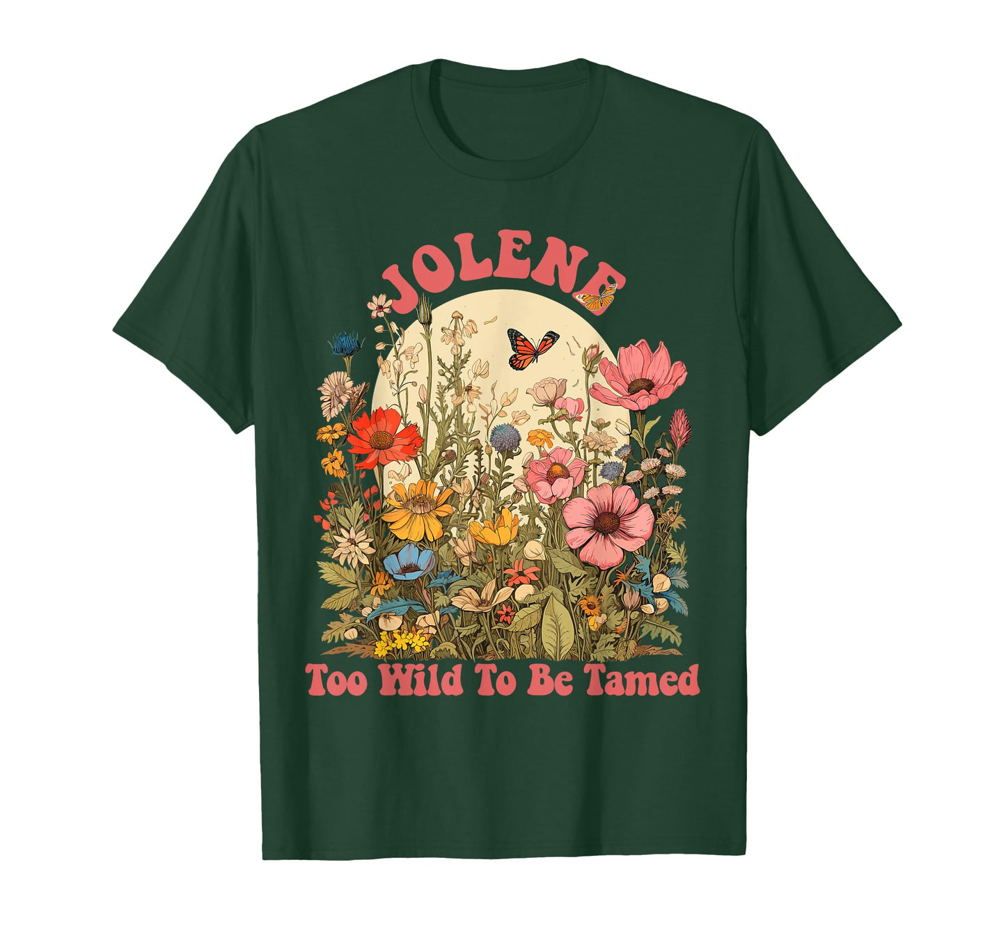 JOLENE Name Cute Retro Girls Wildflower JOLENE Name T-Shirt
