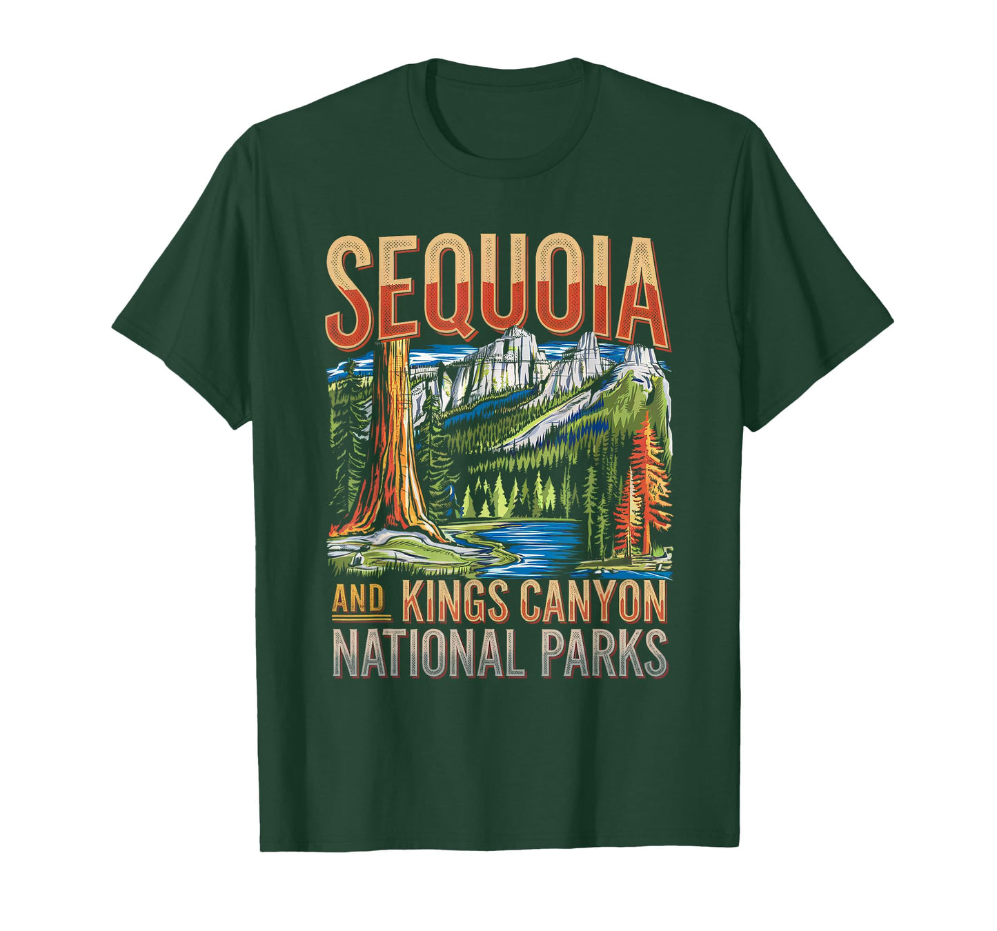 Sequoia and Kings Canyon National Park Adventure Boys Girls T-Shirt