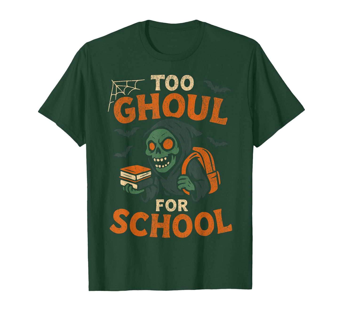 Too Ghoul for School Funny Halloween Back to School Teacher T-Shirt