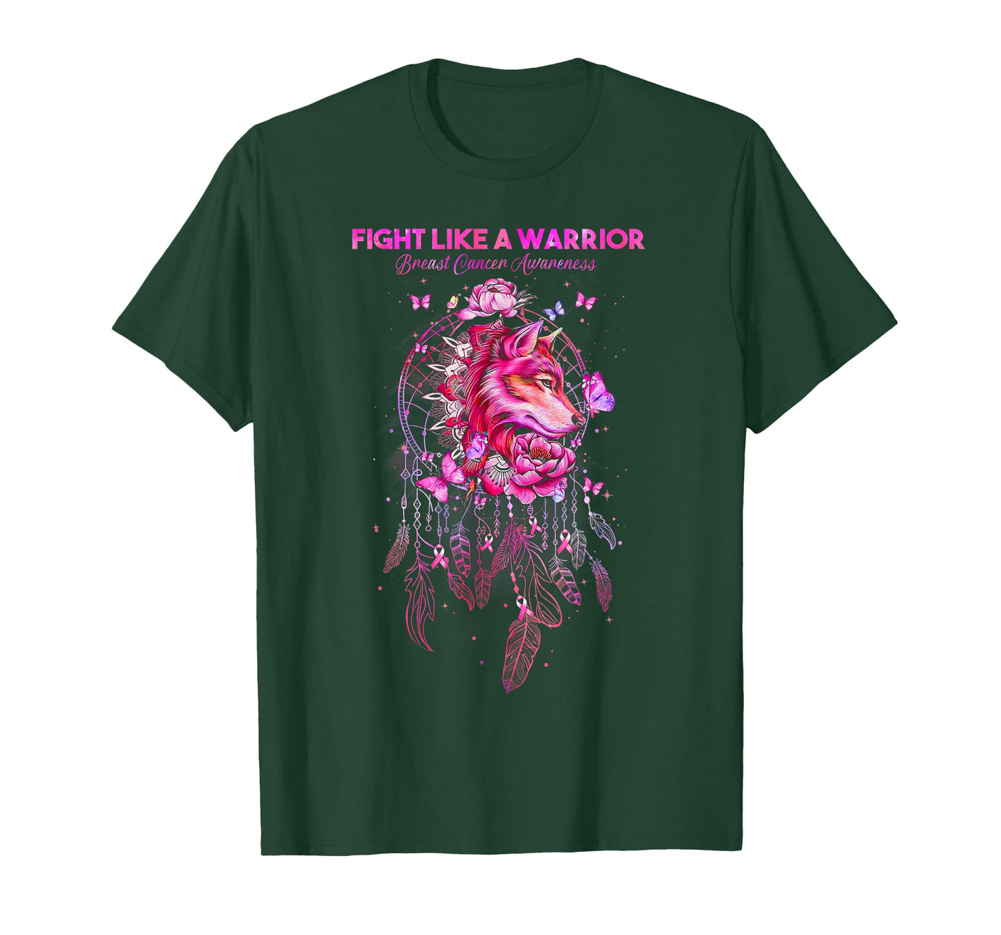 Fight Like a Warrior Breast Cancer Awareness Survivor Gifts T-Shirt