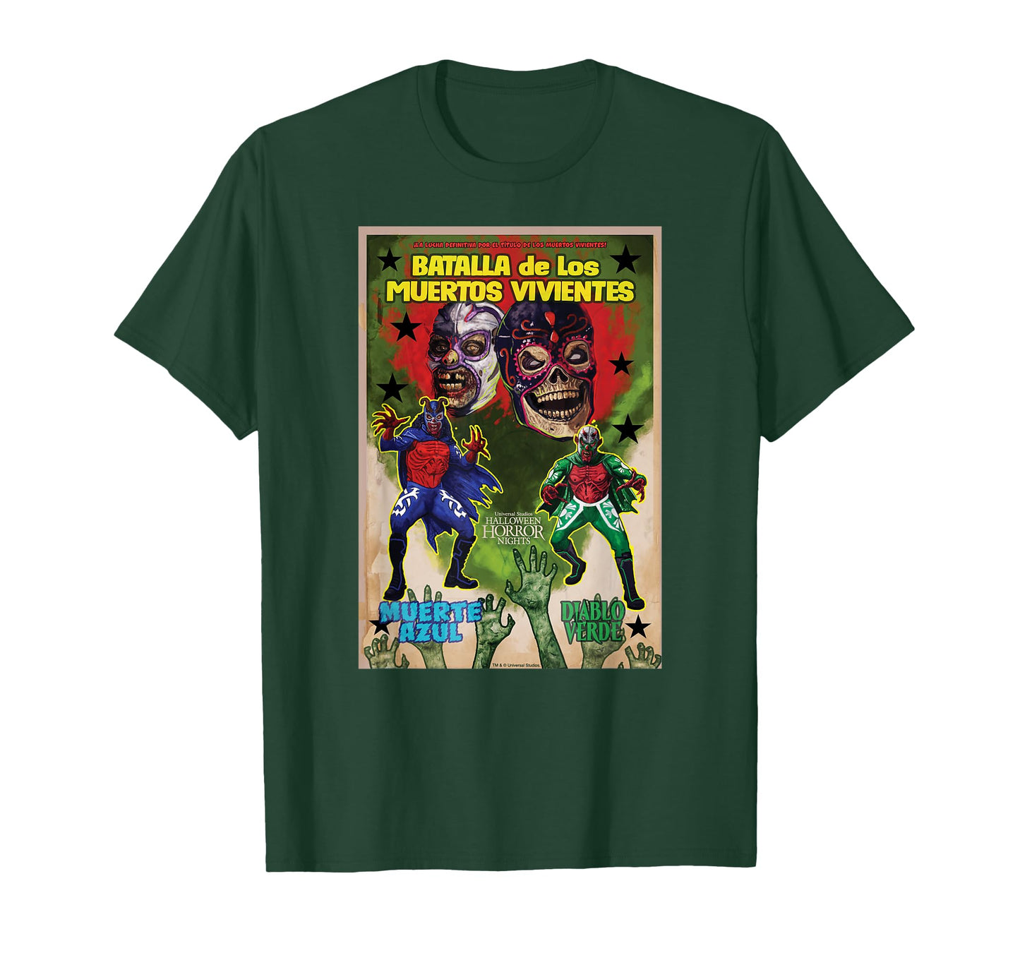Universal Halloween Horror Nights Lucha Libre Zombies T-Shirt