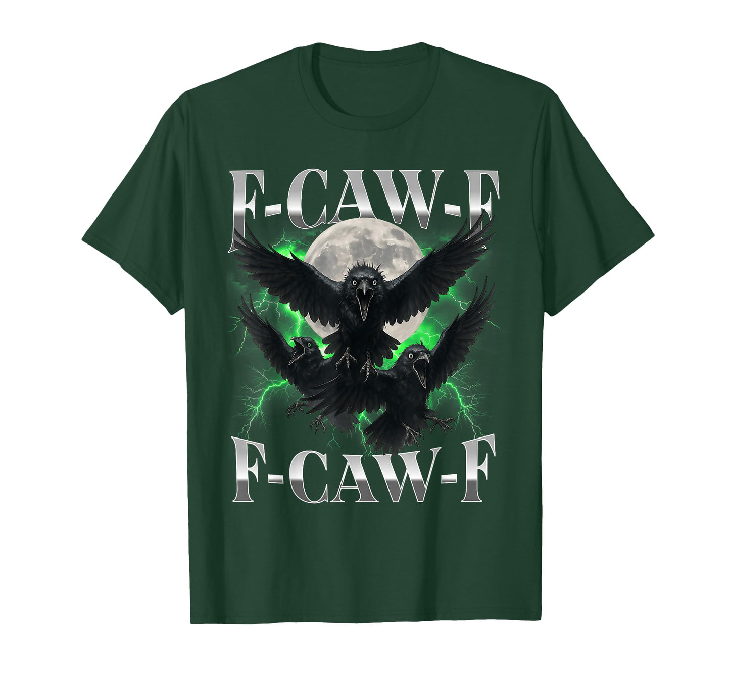 F-Caw-F Funny Crow Funny Adult Humor Gothic f caw f T-Shirt