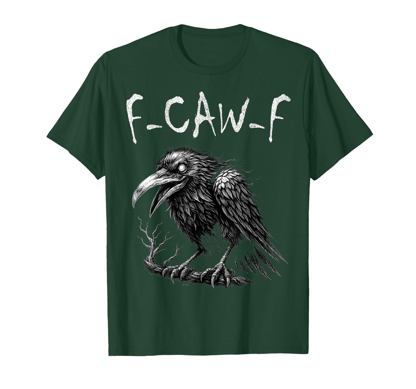 F-Caw-F Black Crow Pun Funny Black Bird Saying Meme Humor T-Shirt