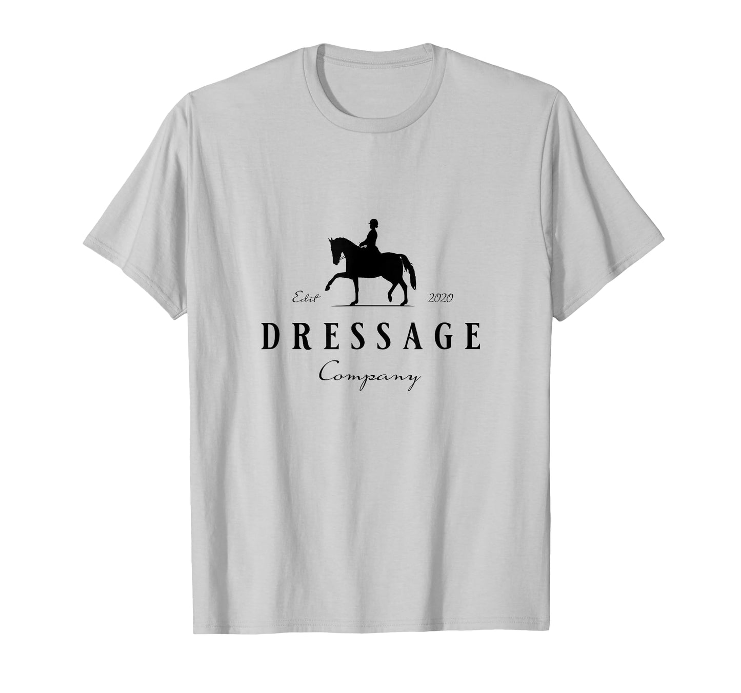 Dressur Pferd mit Dressurreiterin - Dressage Grey Horse Dressage Rider T-Shirt