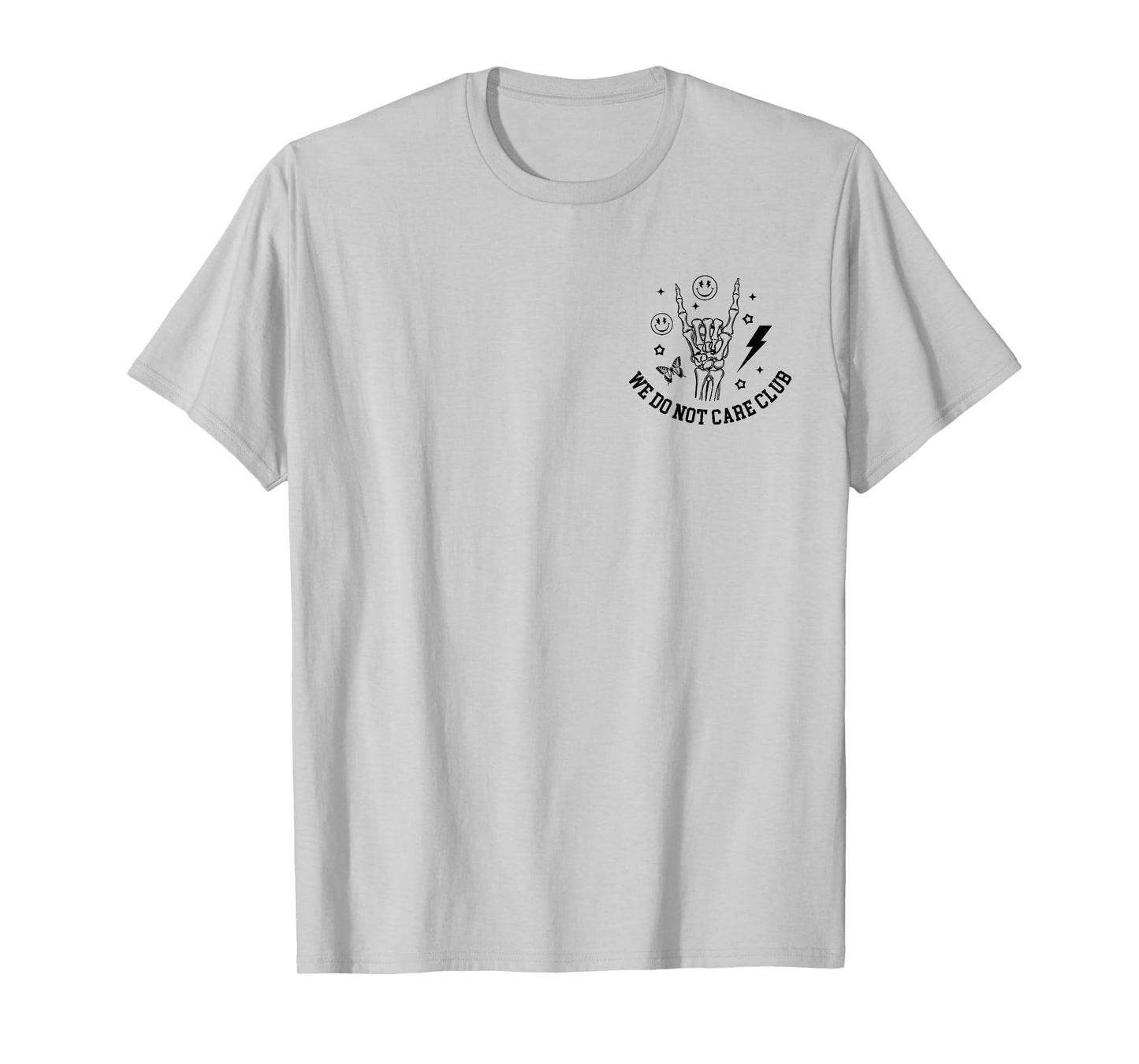 Proud Member of WDNC Club Groovy Skeleton Hand 2 Sided T-Shirt