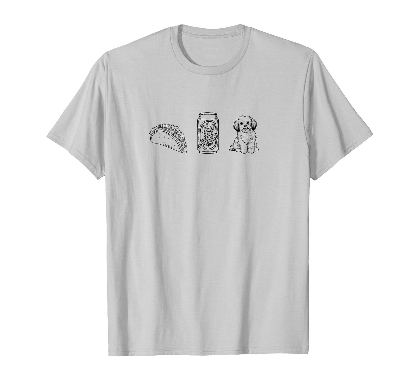 Tacos, Beer, Dog/Pet - Things I Love. Shih Tzu T-Shirt