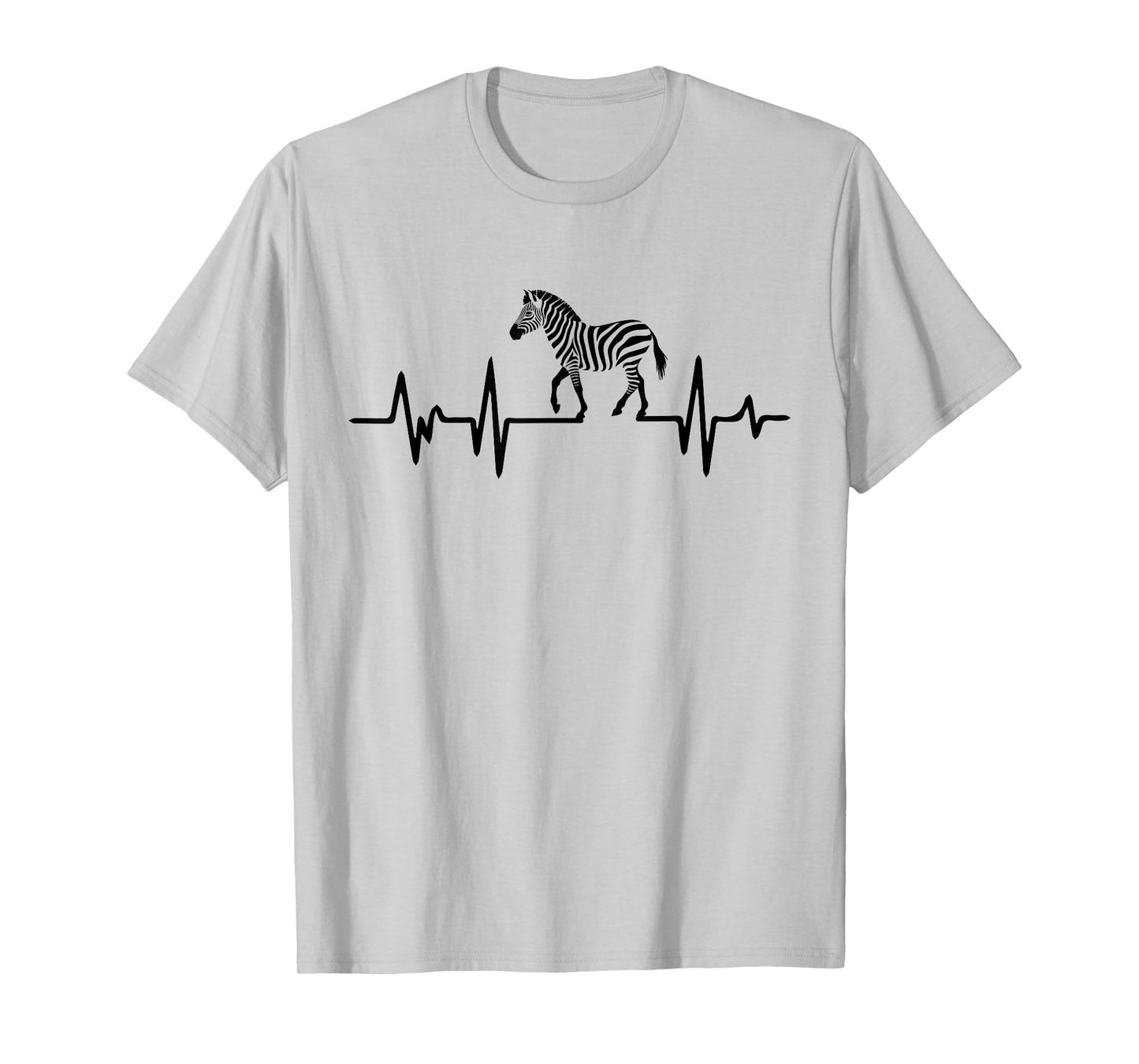 Zebra Heartbeat Graphic T-Shirt