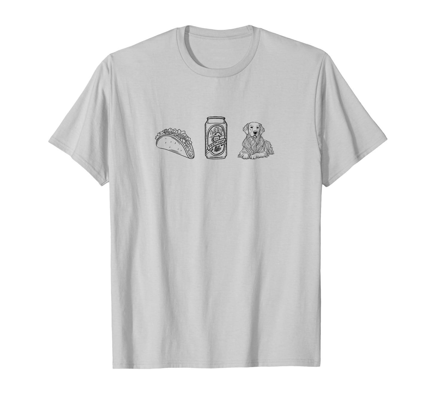 Tacos, Beer, Dog/Pet - Things I Love. Retriever T-Shirt