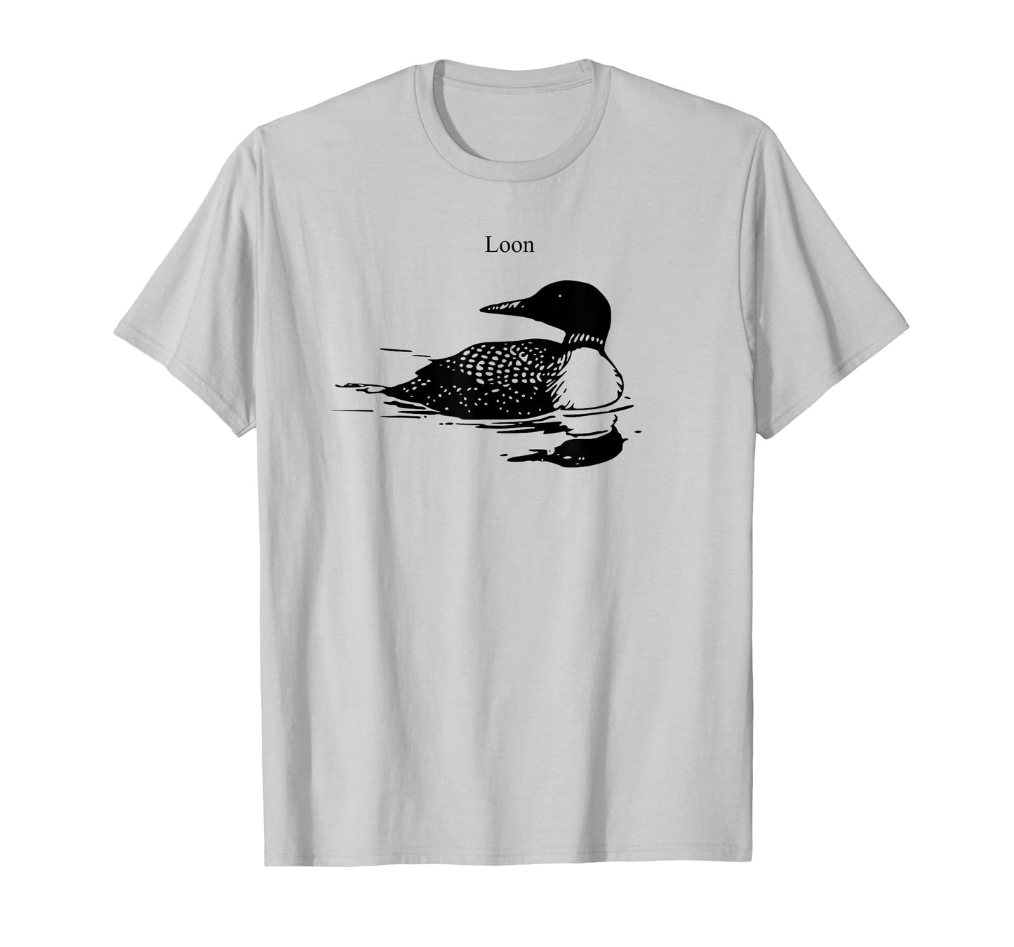 Loon Swimming T-shirt Bird Lover T-Shirt