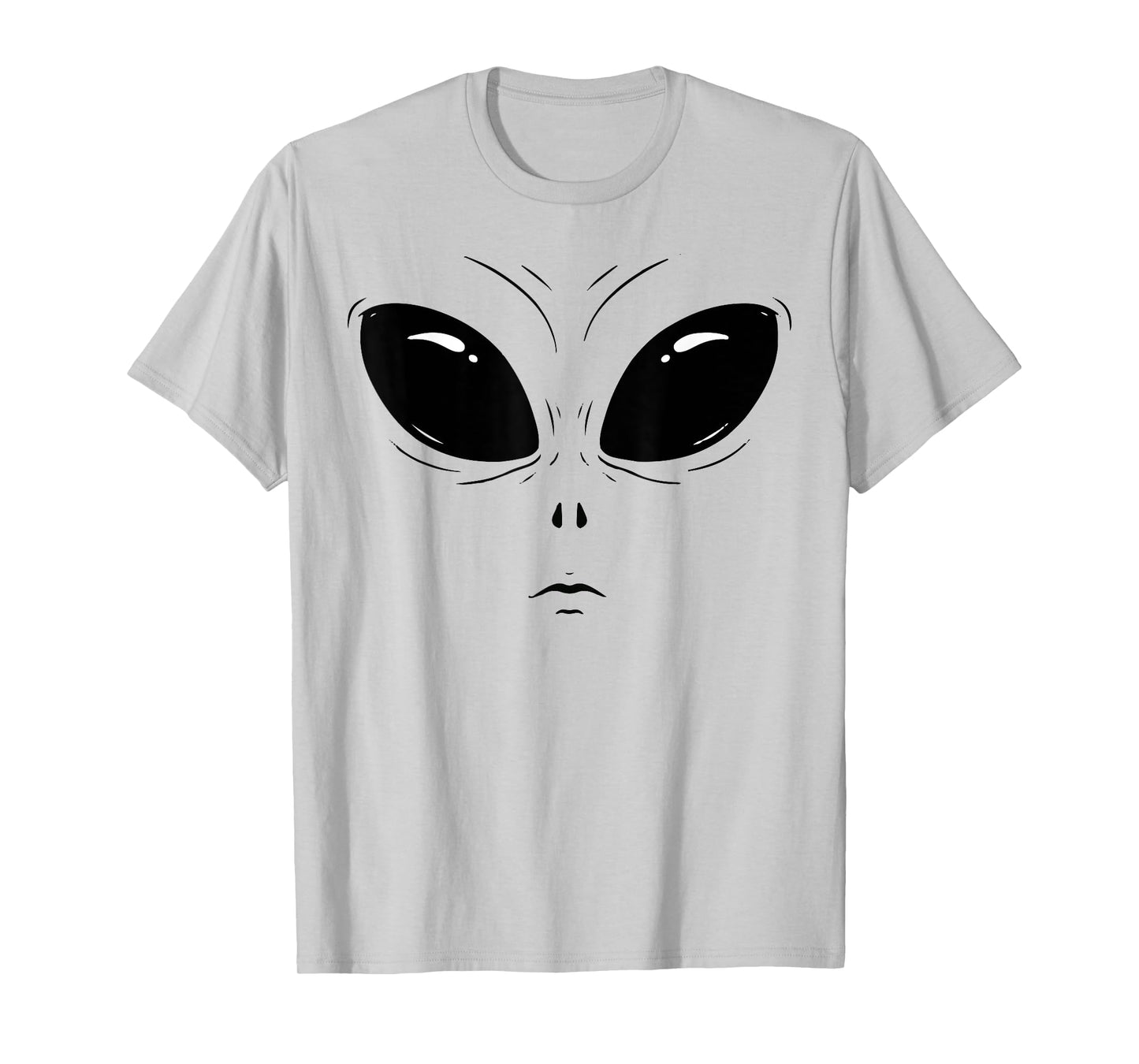 Alien Face Green Funny Halloween Costume for Men WOM T-Shirt