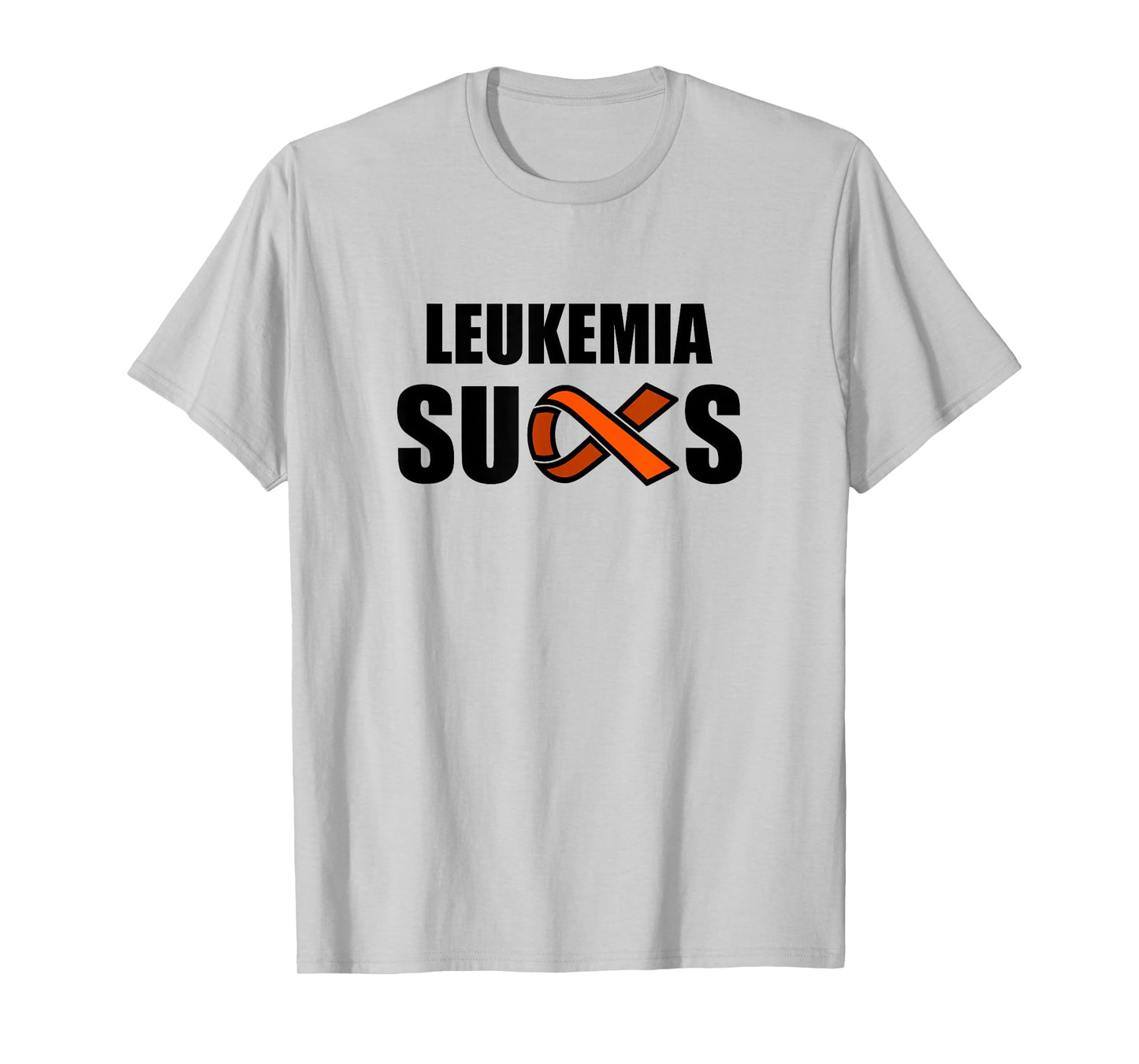 Leukemia Sucks, Leukemia Awareness Month Orange Ribbon T-Shirt