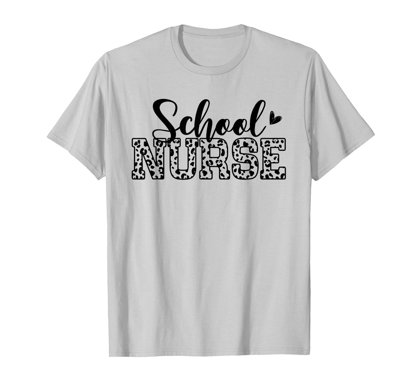 Womens School Nurse Leopard Print Nursing Nurse Day Week T-Shirt